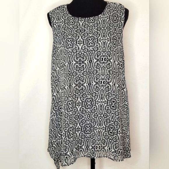 Fever Sleeveless Tunic Top - Size L - Picture 3 of 8